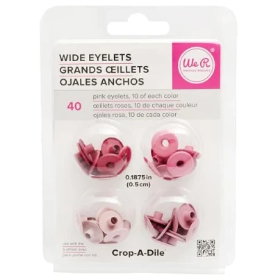 Afbeelding van 40 wide pink eyelets We R