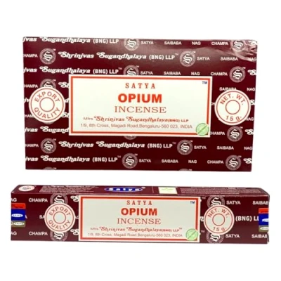 Afbeelding van Wierook Satya Opium 15g (12 doosjes)