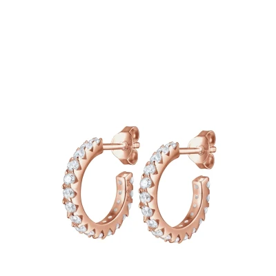 Afbeelding van Elli Funkelnd Oorbellen, Dames, Maat: One Size, Roségold
