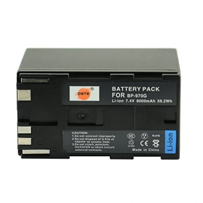 Afbeelding van DSTE Compatibele reserveaccu voor Canon BP 970G XLH1 XHG1 XHA1 XL2 XM2 XH G1S A1S XL H1S H1A XF305 XF300 XF105 XF100
