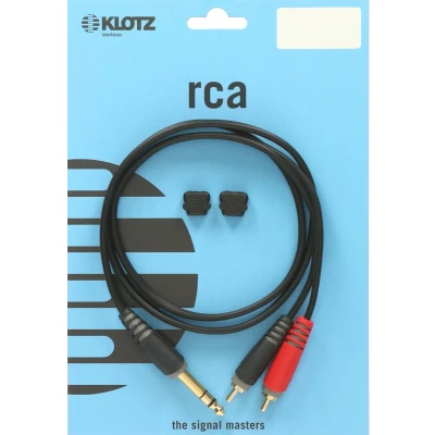 Afbeelding van Klotz Insertkabel / Cinch, 1 m AY3 0100, goudcontacten Insert kabel