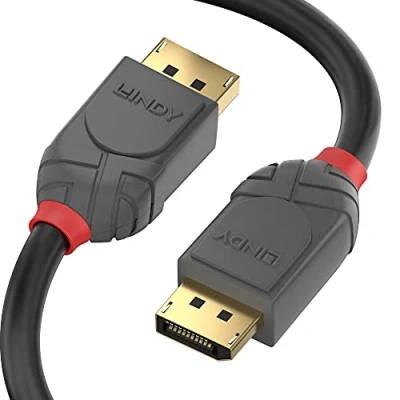 Afbeelding van LINDY 36482 DisplayPort kabel Aansluitkabel stekker, stekker 2.00 m Zwart 8K UHD