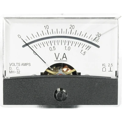 Afbeelding van VOLTCRAFT AM 60X46/30V/1,5A/DC Inbouwmeter 60X46/30 V/1,5 A/DC 30 A Draaispoel
