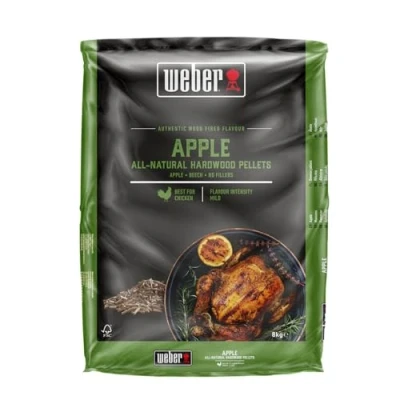 Afbeelding van Weber Wood Pellets Apple 8 kg (zak)