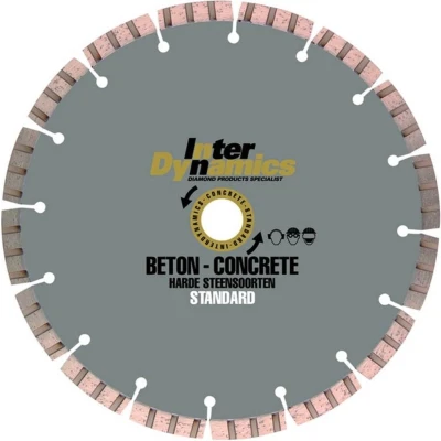 Afbeelding van Interdynamics standard diamantdoorslijpschijf 230x22,23x2,9mm beton