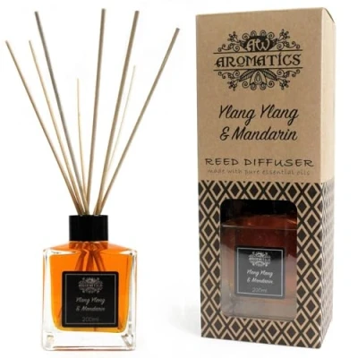 Afbeelding van AW Geurstokjes geranium en roos 200 ml etherische olie puur natuur EU gecertificeerd aromatherapie