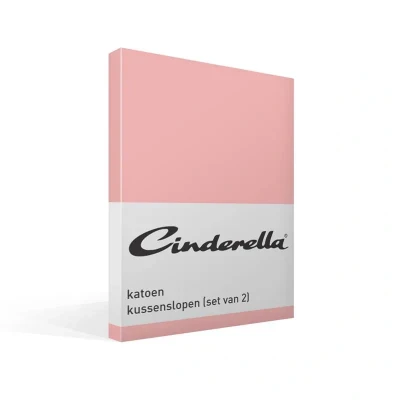 Afbeelding van Cinderella Weekend Kussensloop Set van 2 Kussenslopen Katoen 60x70 cm Roze