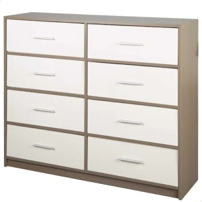 Afbeelding van Ladenkast Max Home Wit Grijs Modern 114 x 92 30 cm