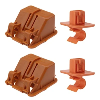 Afbeelding van Set van 2 kunststof bevestigingsclips voor motorkap 1U0823570A compatibel met Fabia Octavia MK2 2004 2013