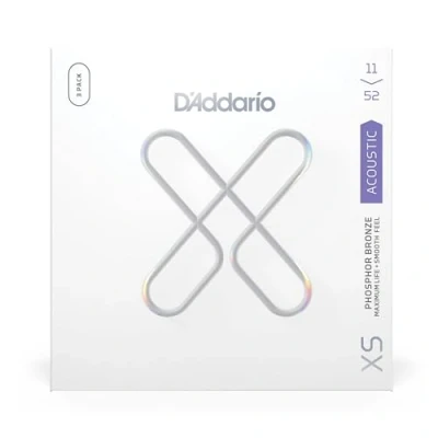 Afbeelding van D&#039;Addario XSAPB1152 3P XS 11 52 3 Pack Akoestische gitaarsnaren