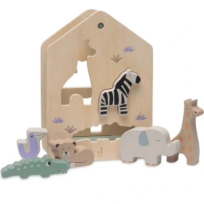 Afbeelding van Jollein Houten Sorteerstoof Jungle Jambo