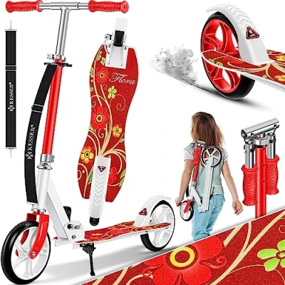 Afbeelding van Step Aluminium Grote Wielen 20cm Groen Autoped Scooter