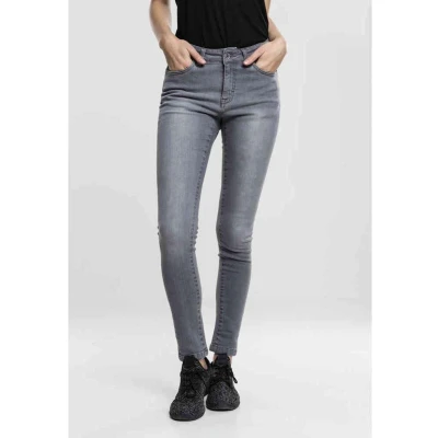 Afbeelding van Urban Classics Ladies Pants Jeans Skinny Fit, Dames, Maat: Large, Grey