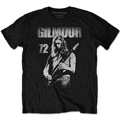 Afbeelding van David Gilmour 72 Heren T shirt L Zwart
