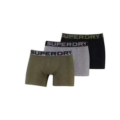 Afbeelding van Superdry BOXER TRIPLE PACK Heren Onderbroek Krst Black Mga Grit/Wnter Khki Grit/Blck