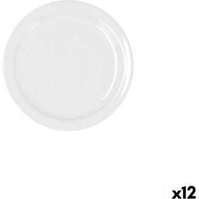 Afbeelding van Schotel Bidasoa Glacial Ala Estrch Brood Wit Keramisch (12 Stuks) (Pack 12x)