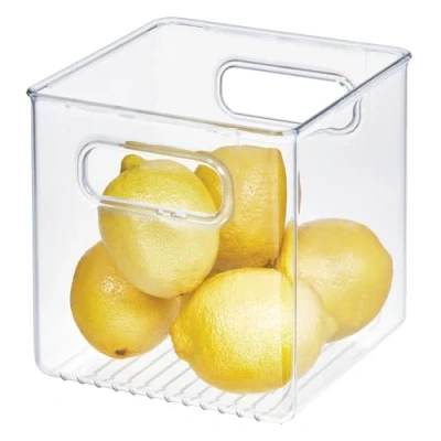 Image de Interdesign, conteneur de stockage pour cuisine, cellier, réfrigérateur, congélateur cube, transparent