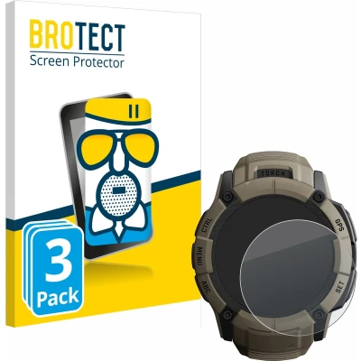 Afbeelding van BROTECT Screenprotector voor Garmin Instinct 2X Solar Tactical Edition Folie Beschermfolie Beschermglas matte (3 Stuks)