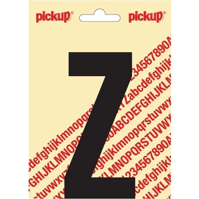 Afbeelding van Plakletter Nobel Sticker zwarte letter Z Pickup