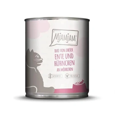 Afbeelding van Voordeelverpakking MjAMjAM Duo 12 x 800 g malse kip en eend met wortelen