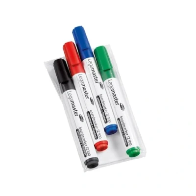 Afbeelding van Legamaster whiteboardmarker TZ 100, etui met 4 stuks in geassorteerde kleuren