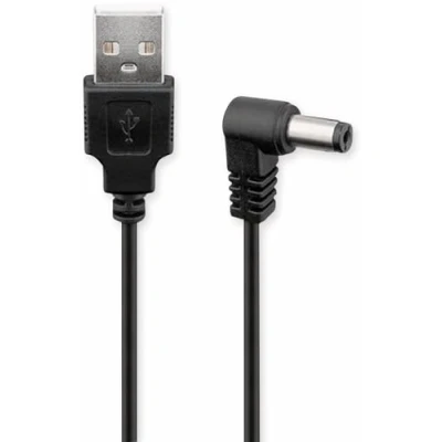 Afbeelding van USB naar haakse DC kabel 5.5 x 2.1mm 1m