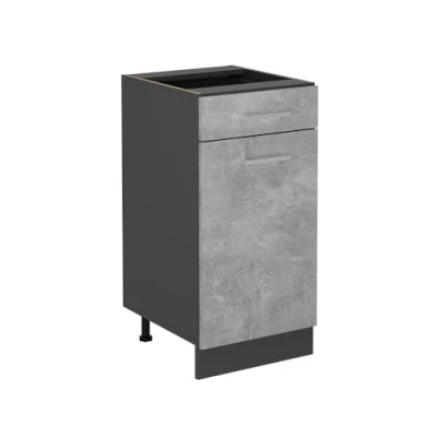 Afbeelding van Vicco Keukenonderkast R Line, Beton/Antraciet, 40 cm zonder werkblad