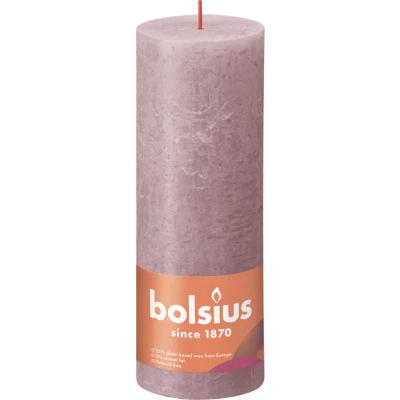 Afbeelding van Bolsius kaars rustiek Ash Rose 190/68 mm