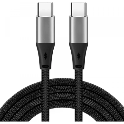 Afbeelding van iBOX IKUTC USB C kabel 60W 2m Zwart