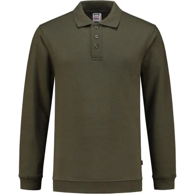 Afbeelding van Tricorp 301005 Polosweater Boord Legergroen