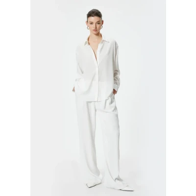Afbeelding van Koton Overhemdblouse, Dames, Maat: 42, Off white