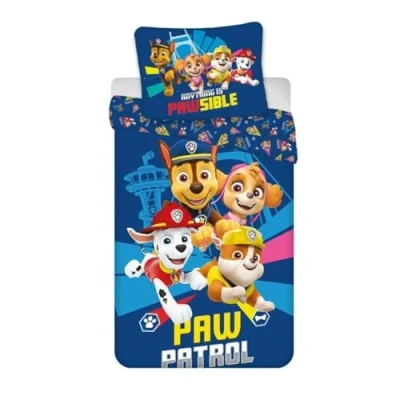 Afbeelding van Paw Patrol dekbedovertrek, Pawsible Eenpersoons 140 x 200 cm / 65 Polycotton