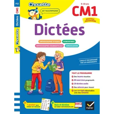Image de Dictées CM1 Cahier de soutien nouveau programme
