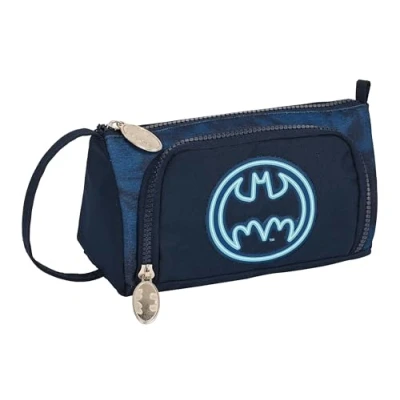 Afbeelding van Schooletui met Accessoires Batman Legendary Marineblauw 20 x 11 8.5 cm (32 Onderdelen)