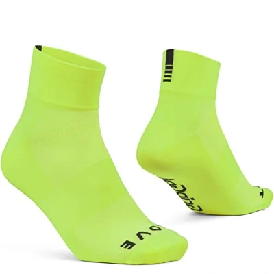 Afbeelding van Fietssokken Gripgrab Lightweight Sl Short maat 38/41 Fluogeel