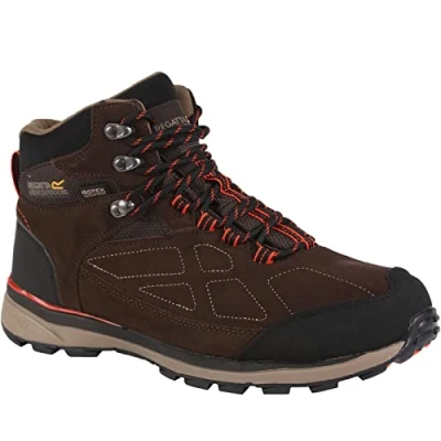 Afbeelding van Regatta Samaris Suede Waterdichte Wandelschoenen Mannen Bruin Maat 45