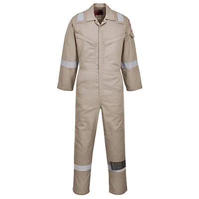 Afbeelding van Portwest FR21 Combinaison Anti Statique Légère Résistante Aux Flammes 210g Kaki, L
