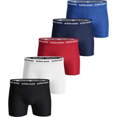 Afbeelding van Björn Borg Sammy Black 5 pack heren boxershort maat XXL