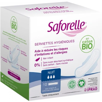 Afbeelding van Saforelle Maandverbanden Nacht 10