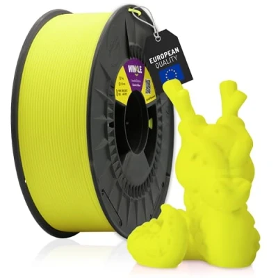 Afbeelding van Winkle PLA filament 1,75 mm print 3D printer kleur fluorescerend geel spoel 1000 g