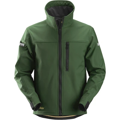 Afbeelding van Allroundwork, Softshell Jack, Bosgroen Zwart (3904), 005