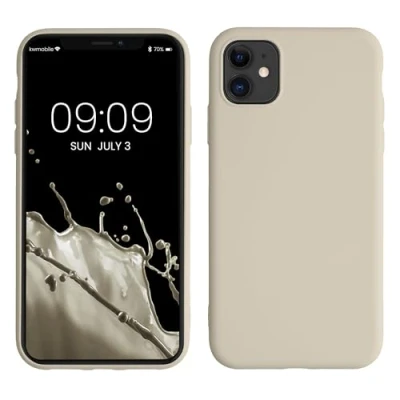 Afbeelding van kwmobile telefoonhoesje geschikt voor Apple iPhone 11 Hoesje smartphone Back cover in crème