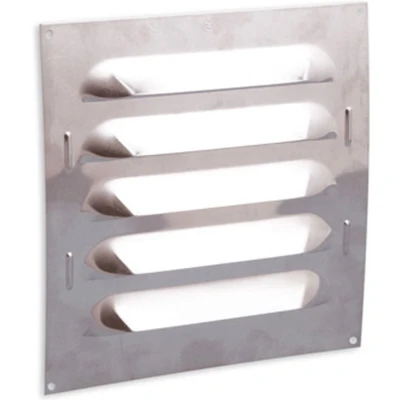 Afbeelding van Nedco schoepenrooster 250x250mm bold line kleine schoep aluminium