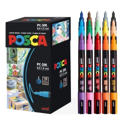 Afbeelding van Posca Uniball Uni 15 lakmarkers