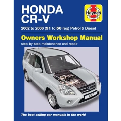 Afbeelding van Honda CR V Petrol &amp; Diesel (02 06) Haynes Repair Manual