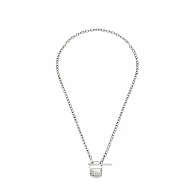 Afbeelding van Diesel Ketting met hanger DX1593040 in de kleur Zilver