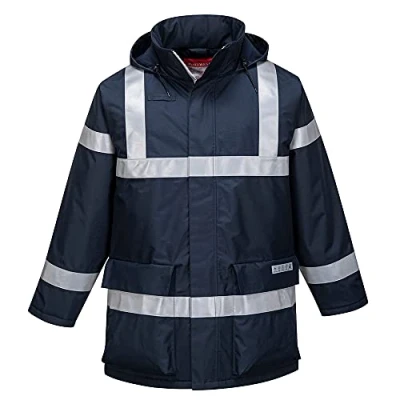 Afbeelding van Regenjas antistatisch en vlamvertragend Bizflame S785 Blauw Portwest