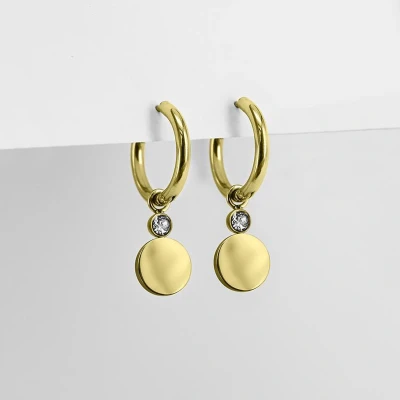 Afbeelding van Ponytail&amp;Co Oorringen met Muntje Goud