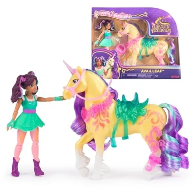 Afbeelding van UCA Small Doll &amp; Unicorn Ava Leaf