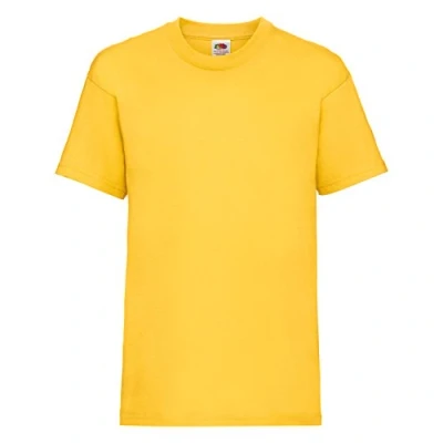 Afbeelding van Fruit Of The Loom Kinder / Kinderen Unisex Valueweight T shirt met korte mouwen (Zonnebloem)